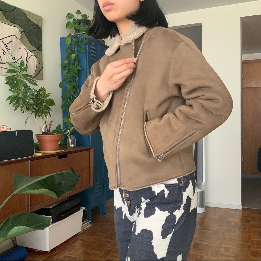 Zara Shearling Jacket - image 4